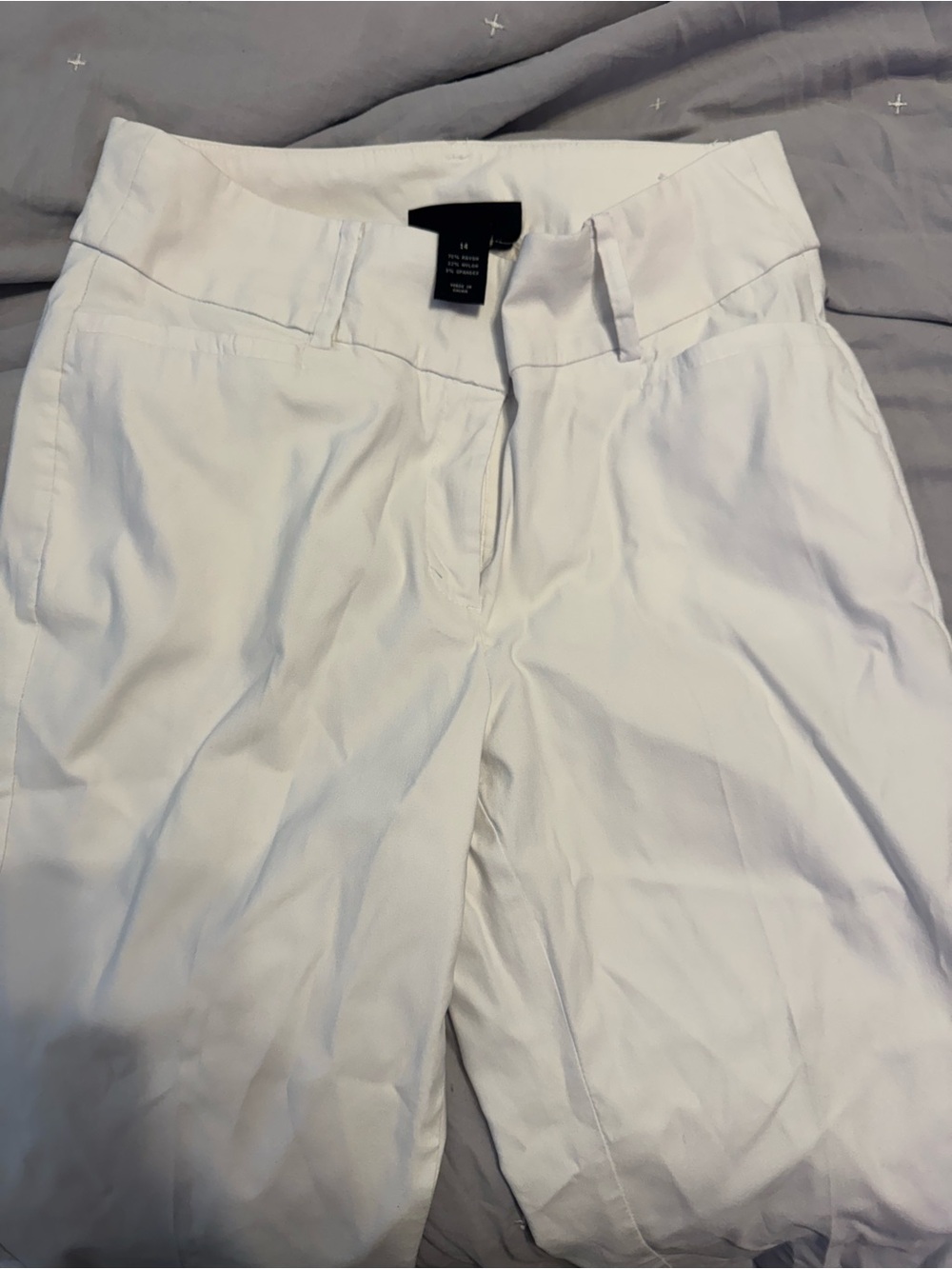 Lane Bryant White Women's Chino Pants - Classic Straight